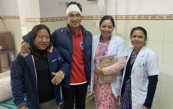 फुटबल खेलाडी मनिष डिस्चार्ज भए